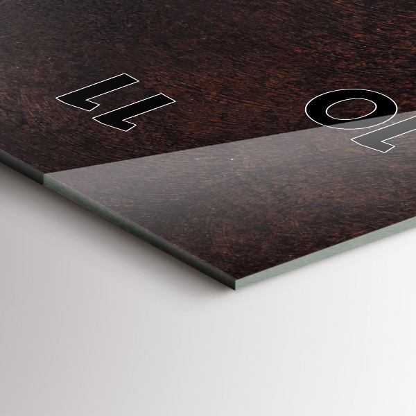 Modern vertical wall clock A cup of coffee