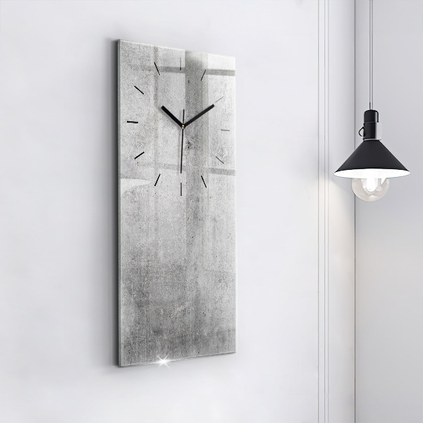 Modern vertical wall clock Raw wall