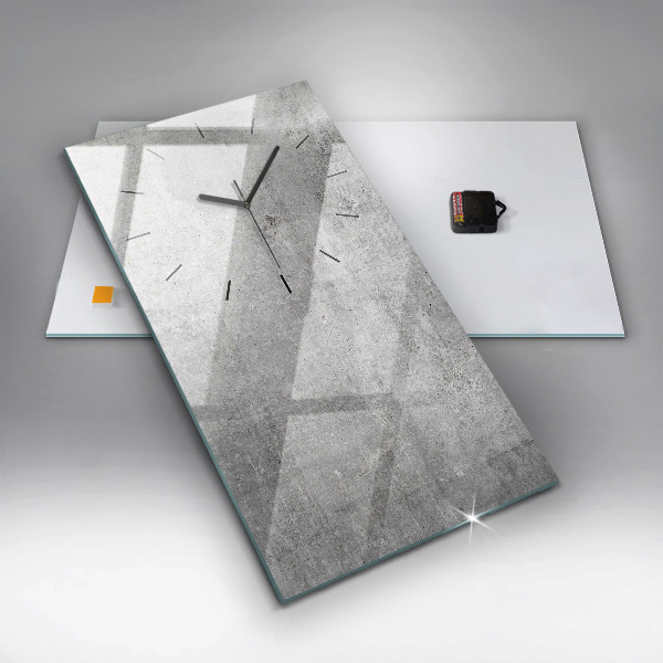 Modern vertical wall clock Raw wall
