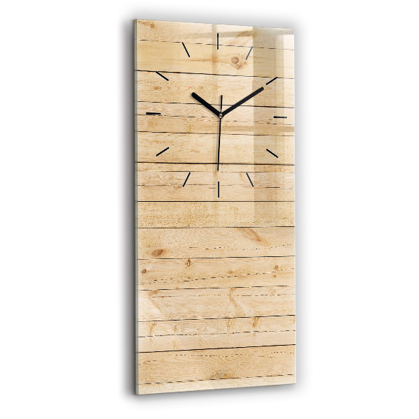 Modern vertical wall clock Wooden boards