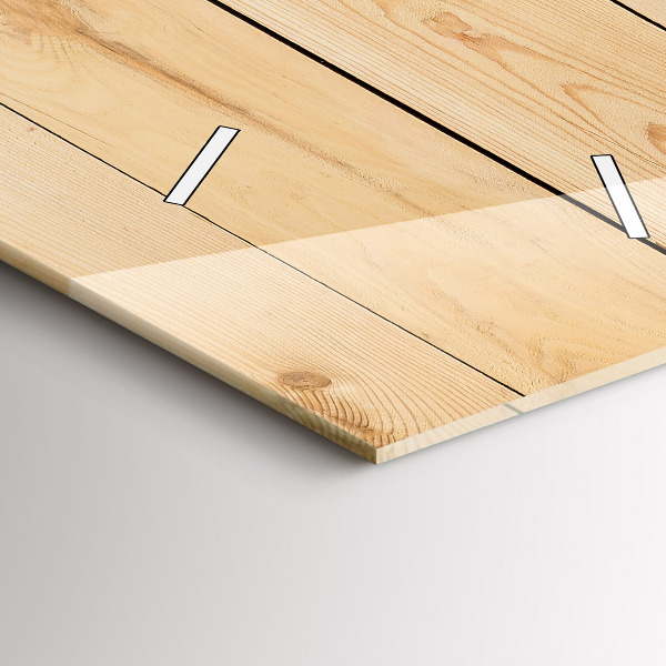 Modern vertical wall clock Wooden boards