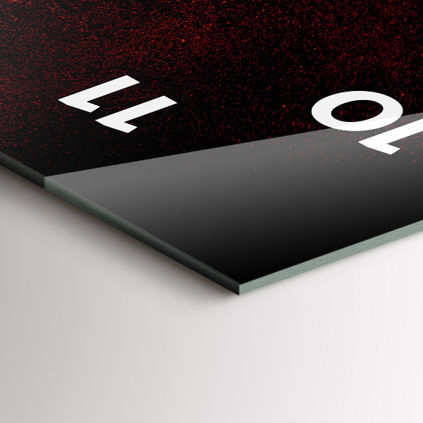 Modern vertical wall clock Chili peppers