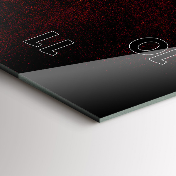 Modern vertical wall clock Chili peppers