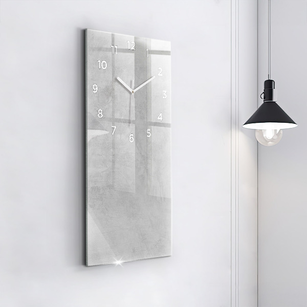 Modern vertical wall clock Stone wall
