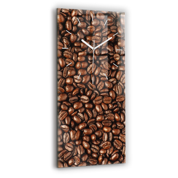 Modern vertical wall clock Coffee beans