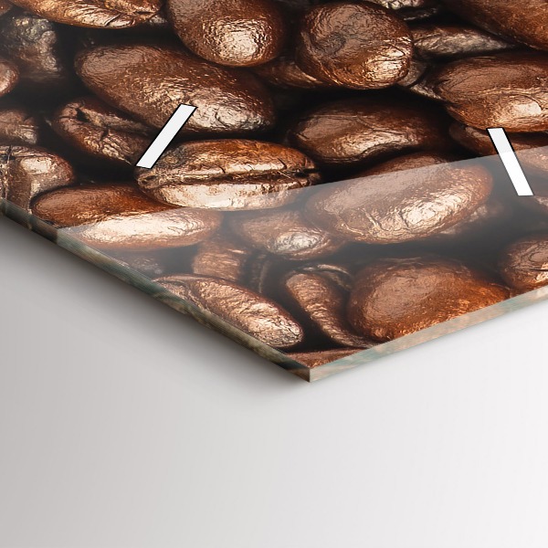 Modern vertical wall clock Coffee beans