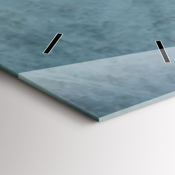 Modern vertical wall clock A cup of coffee