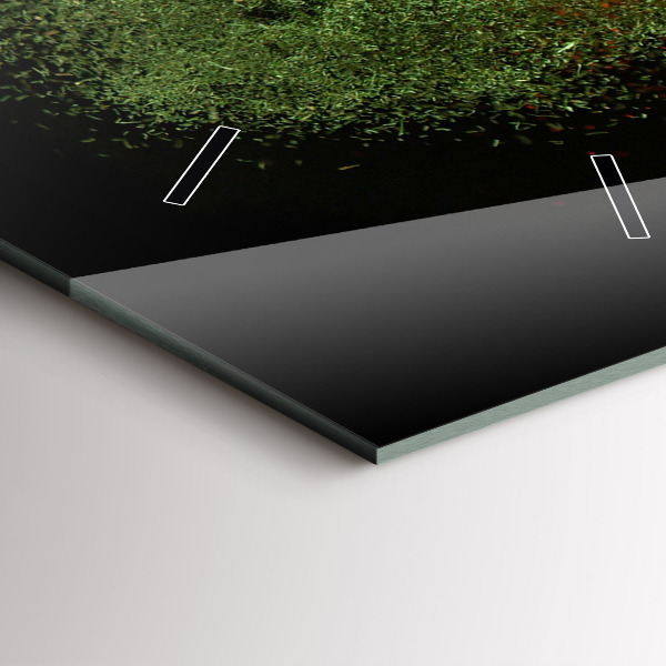 Modern vertical wall clock Spices scattered