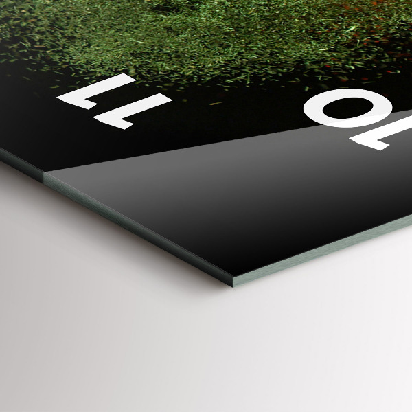 Modern vertical wall clock Spices scattered