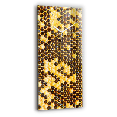 Modern vertical wall clock Honeycomb