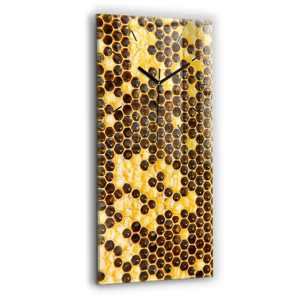 Modern vertical wall clock Honeycomb