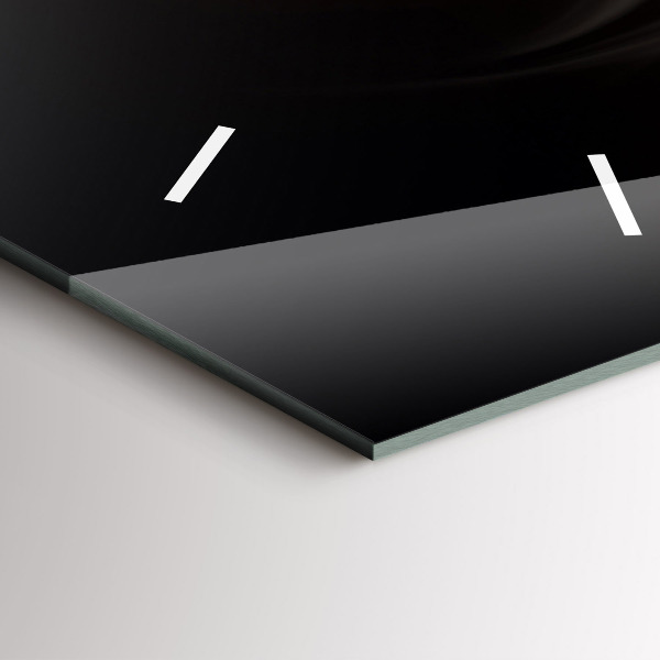 Modern vertical wall clock A cup of coffee