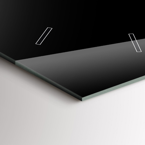 Modern vertical wall clock A cup of black coffee