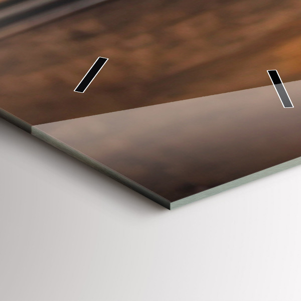 Modern vertical wall clock A cup of coffee