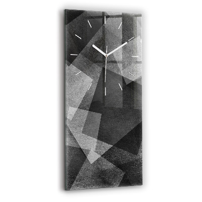 Modern vertical wall clock Geometric abstraction