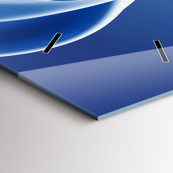 Modern vertical wall clock Liquid abstraction