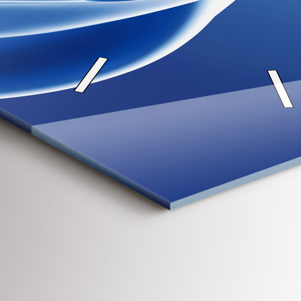 Modern vertical wall clock Liquid abstraction