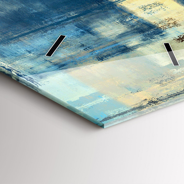 Modern vertical wall clock Colorful background - abstract