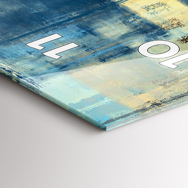 Modern vertical wall clock Colorful background - abstract