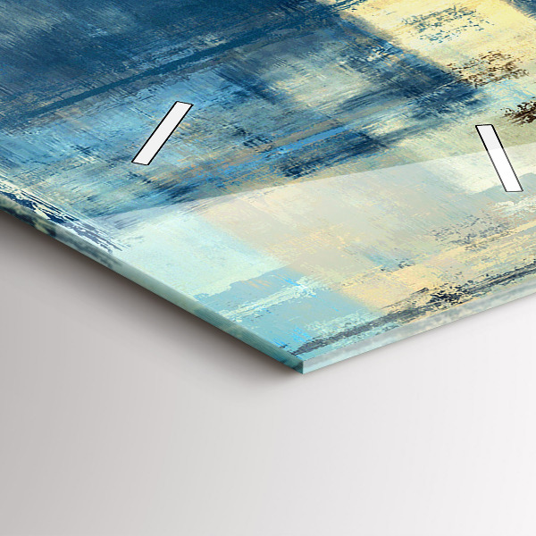 Modern vertical wall clock Colorful background - abstract