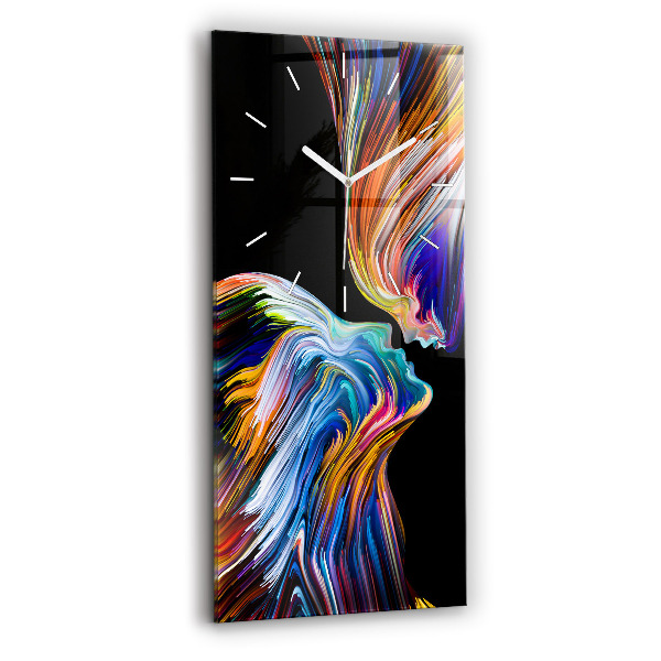 Modern vertical wall clock Emotional art