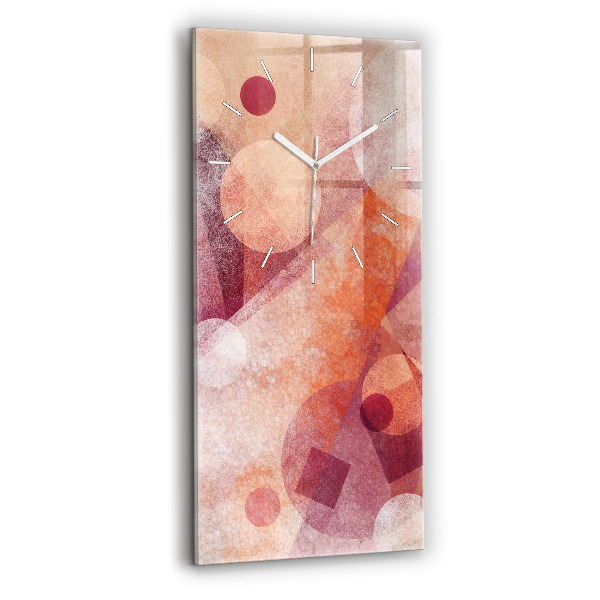 Modern vertical wall clock Geometric abstraction