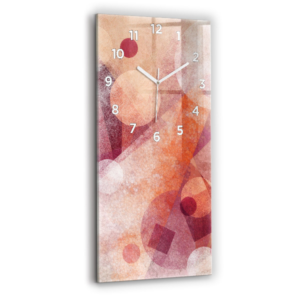 Modern vertical wall clock Geometric abstraction