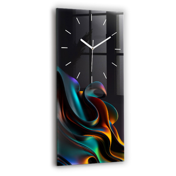 Modern vertical wall clock Futuristic wave