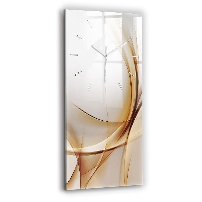 Modern vertical wall clock Golden abstraction