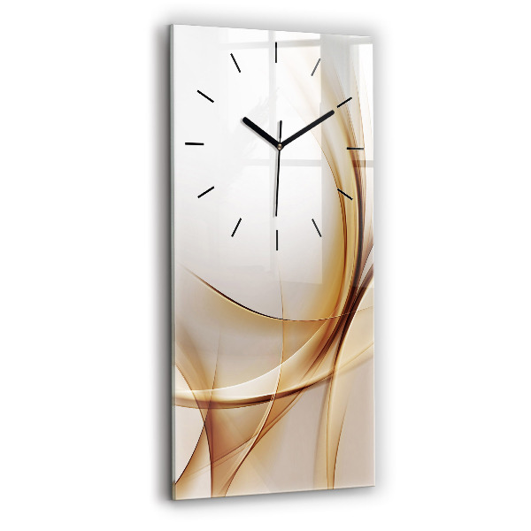 Modern vertical wall clock Golden abstraction