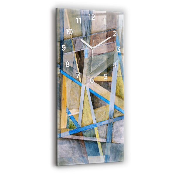 Modern vertical wall clock Impressionist painting