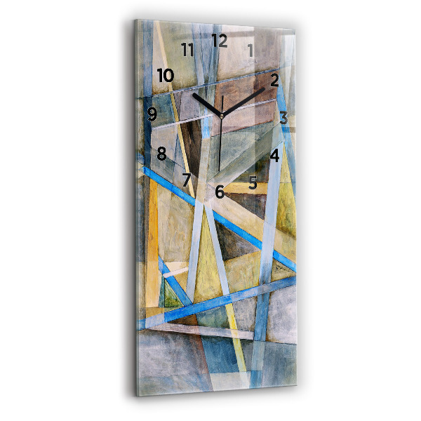 Modern vertical wall clock Impressionist painting