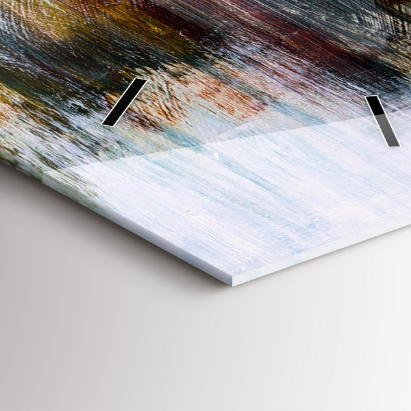 Modern vertical wall clock Abstraction