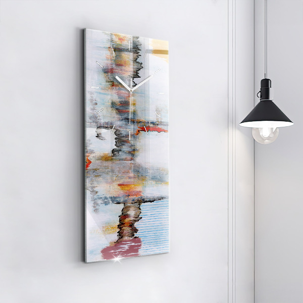 Modern vertical wall clock Abstraction