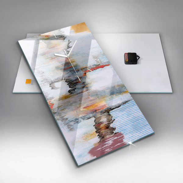 Modern vertical wall clock Abstraction