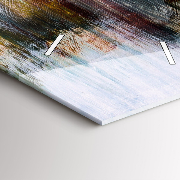 Modern vertical wall clock Abstraction