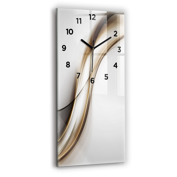Modern vertical wall clock Abstract lines