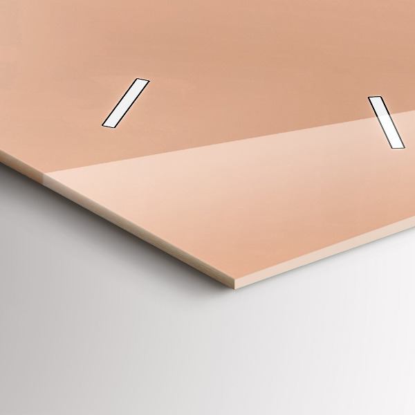 Modern vertical wall clock Flamingo illustration