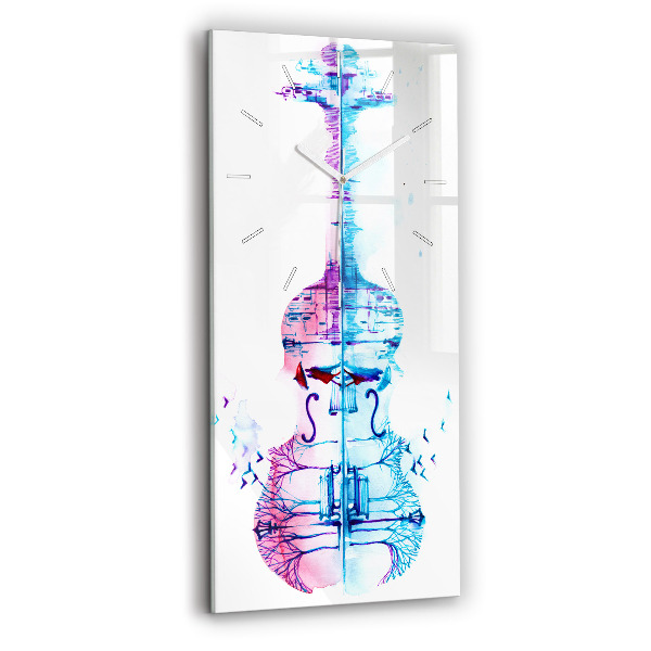 Modern vertical wall clock Cello Park Lake