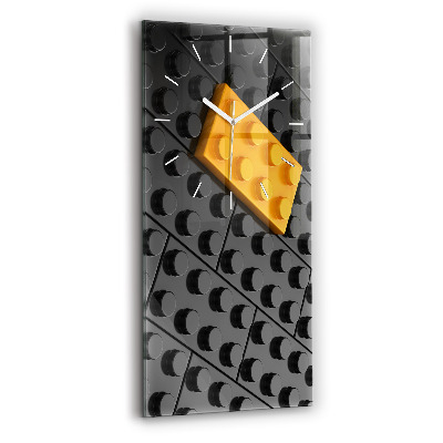 Modern vertical wall clock Toy blocks