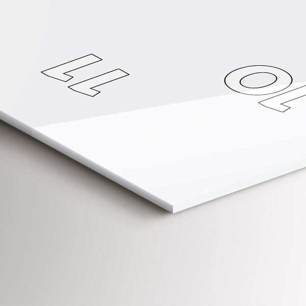 Modern vertical wall clock Silhouette of a panther