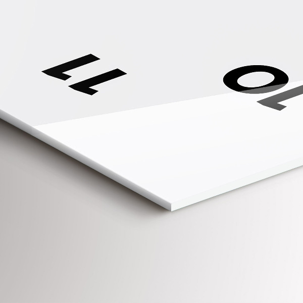 Modern vertical wall clock Silhouette of a panther