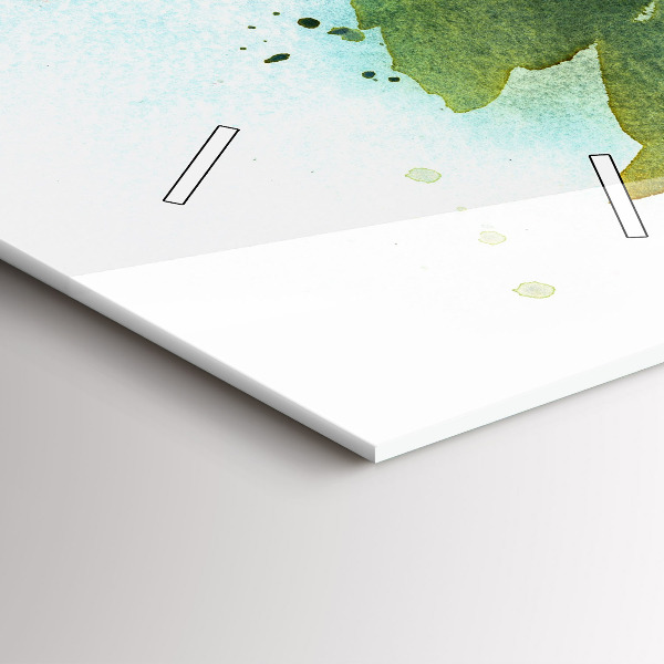 Modern vertical wall clock Visualization of Nature