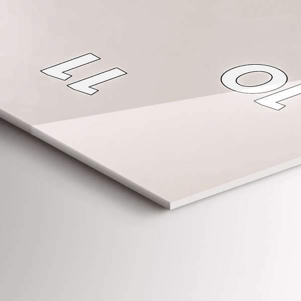 Modern vertical wall clock Bird of Predation