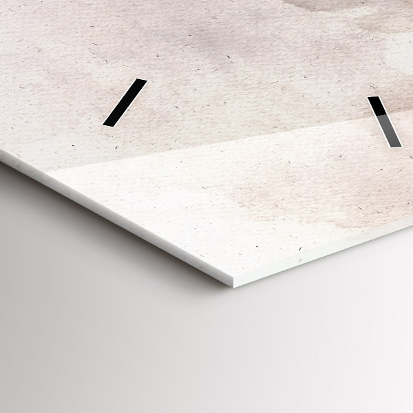 Modern vertical wall clock Abstract faces