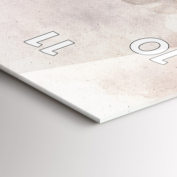 Modern vertical wall clock Abstract faces