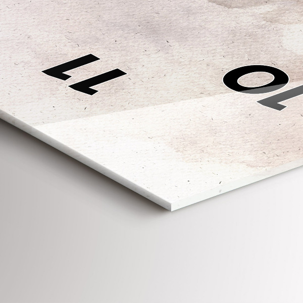 Modern vertical wall clock Abstract faces