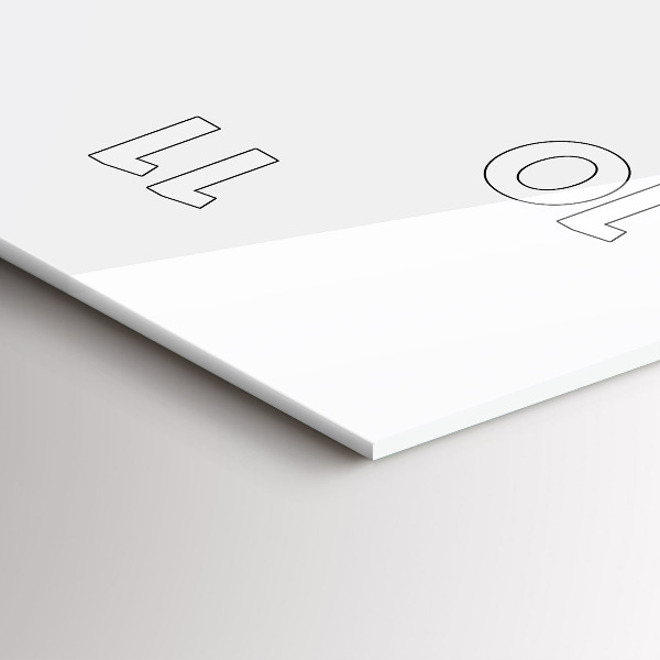 Modern vertical wall clock The inscription Be yourself