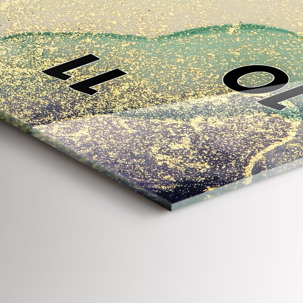 Modern vertical wall clock Abstraction of colors