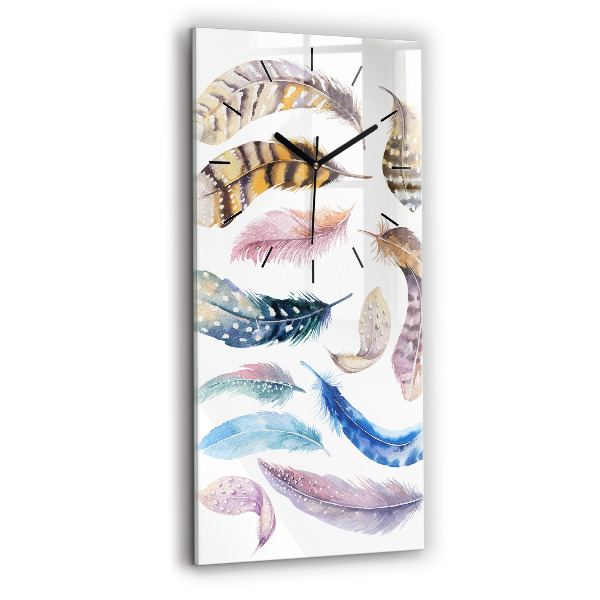 Modern vertical wall clock Retro art illustration